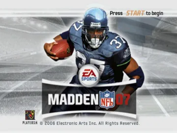 Madden NFL 07 (USA) screen shot title